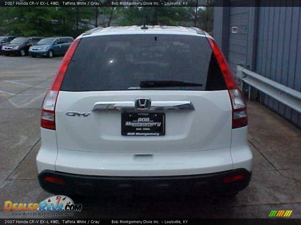 2007 Honda CR-V EX-L 4WD Taffeta White / Gray Photo #6