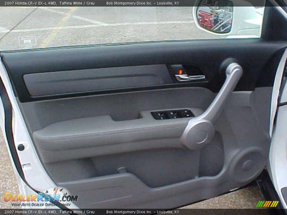 2007 Honda CR-V EX-L 4WD Taffeta White / Gray Photo #8
