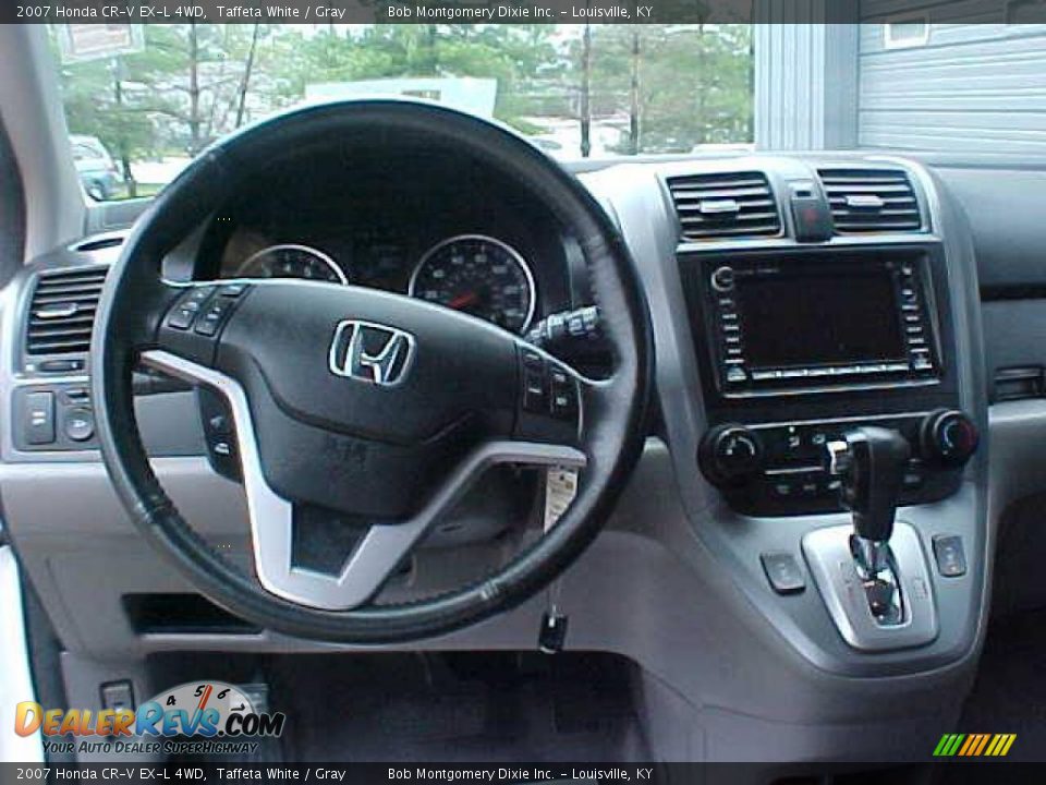 2007 Honda CR-V EX-L 4WD Taffeta White / Gray Photo #9
