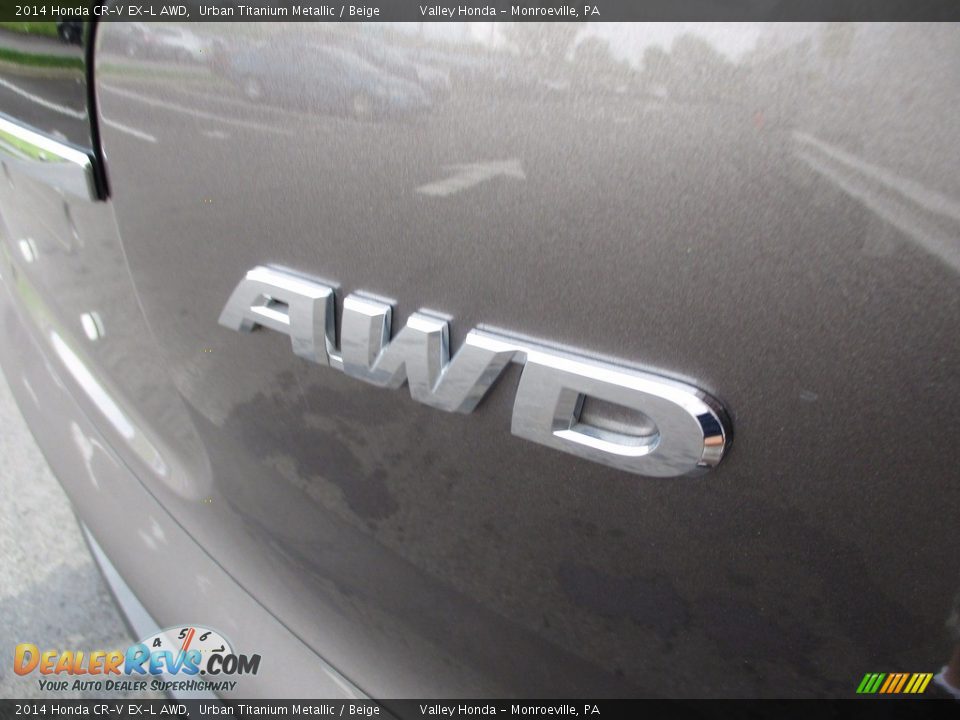 2014 Honda CR-V EX-L AWD Urban Titanium Metallic / Beige Photo #7