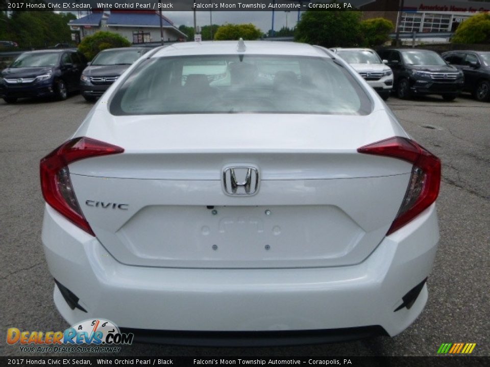 2017 Honda Civic EX Sedan White Orchid Pearl / Black Photo #3