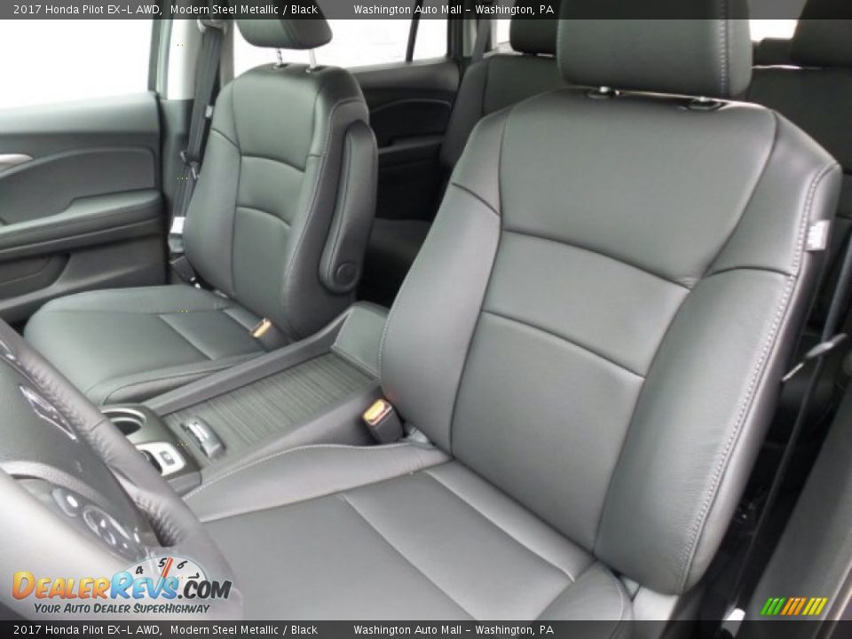 2017 Honda Pilot EX-L AWD Modern Steel Metallic / Black Photo #10