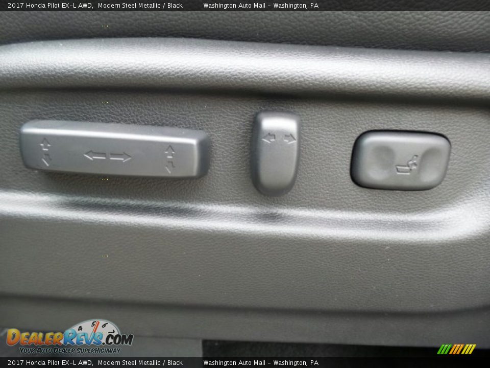 2017 Honda Pilot EX-L AWD Modern Steel Metallic / Black Photo #16