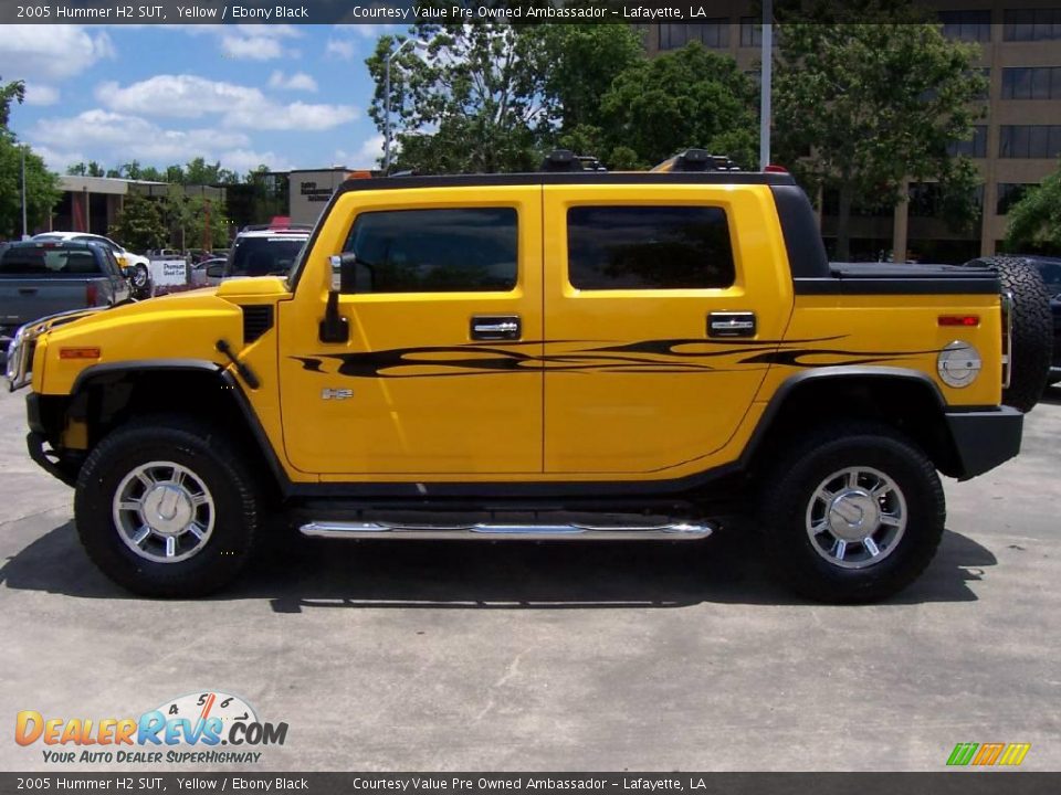 2005 Hummer H2 SUT Yellow / Ebony Black Photo #2