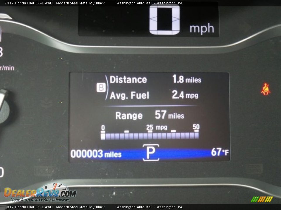 2017 Honda Pilot EX-L AWD Modern Steel Metallic / Black Photo #19