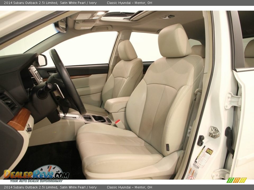Ivory Interior - 2014 Subaru Outback 2.5i Limited Photo #8