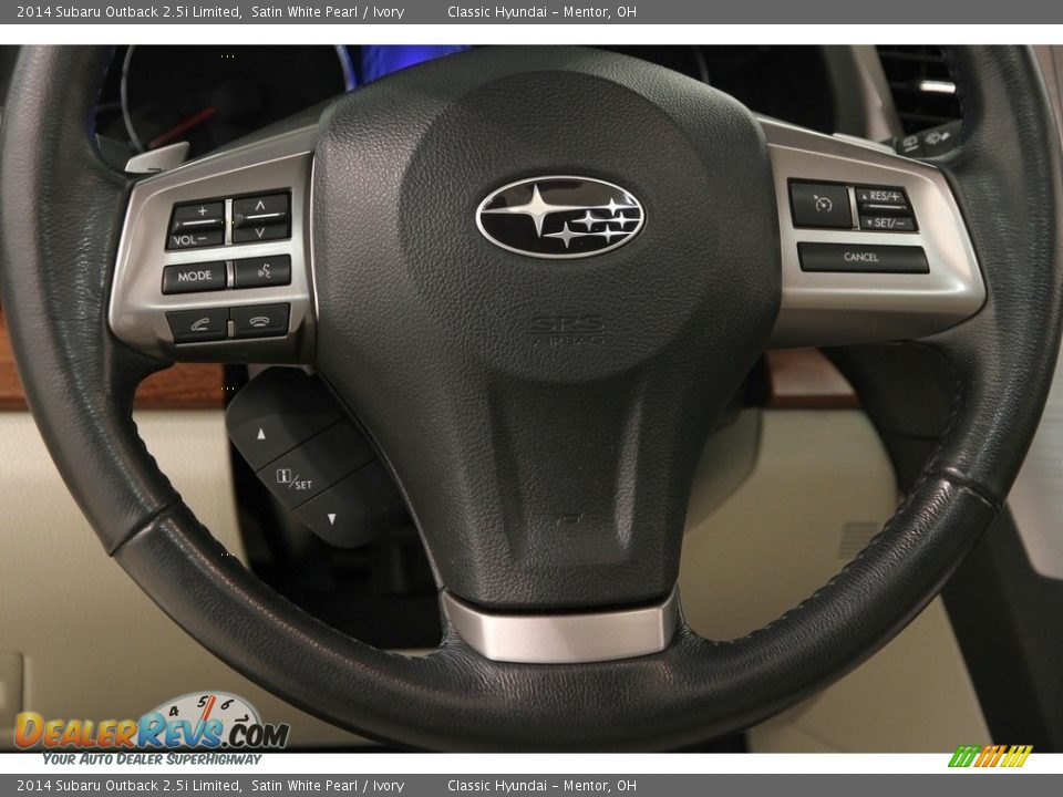 2014 Subaru Outback 2.5i Limited Steering Wheel Photo #10