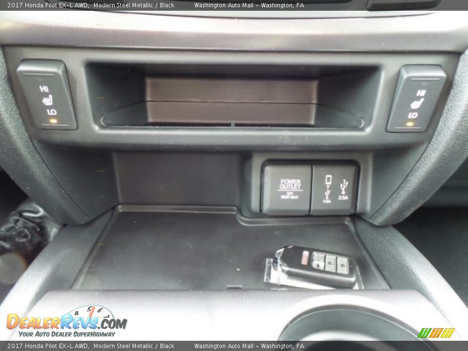 2017 Honda Pilot EX-L AWD Modern Steel Metallic / Black Photo #26