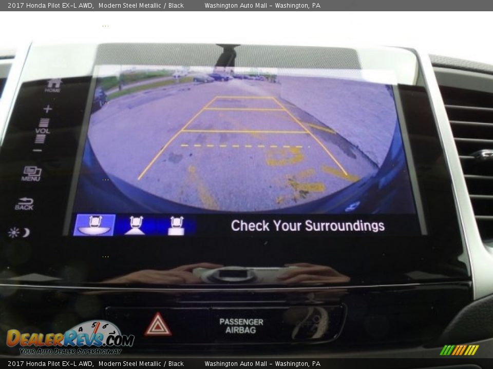 2017 Honda Pilot EX-L AWD Modern Steel Metallic / Black Photo #28