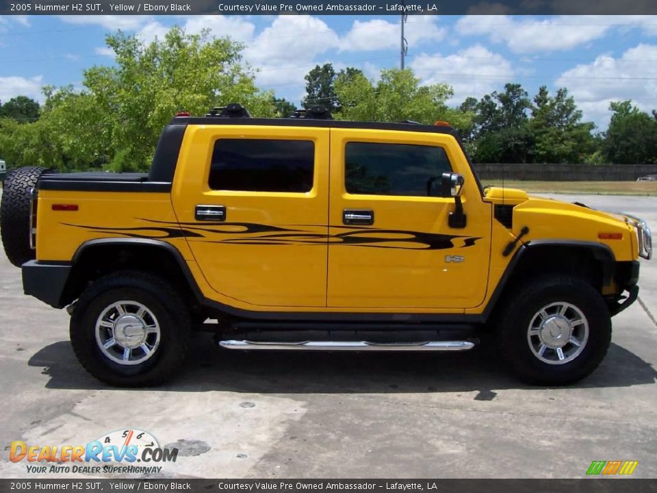 2005 Hummer H2 SUT Yellow / Ebony Black Photo #5