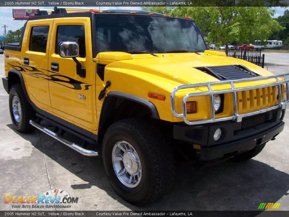 2005 Hummer H2 SUT Yellow / Ebony Black Photo #6