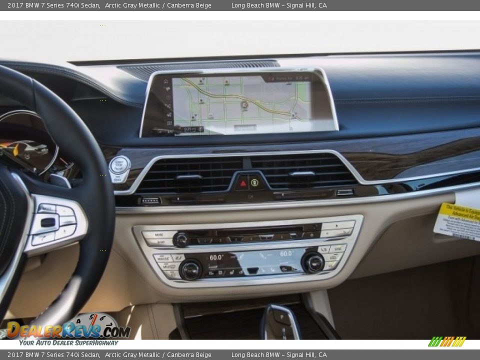 2017 BMW 7 Series 740i Sedan Arctic Gray Metallic / Canberra Beige Photo #5