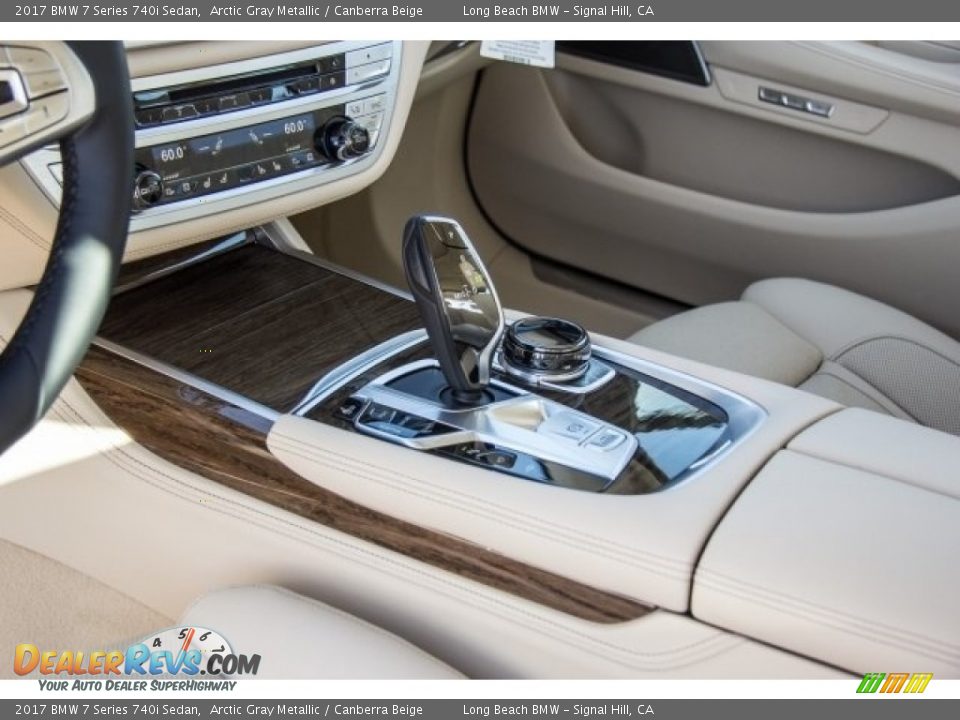 2017 BMW 7 Series 740i Sedan Arctic Gray Metallic / Canberra Beige Photo #7