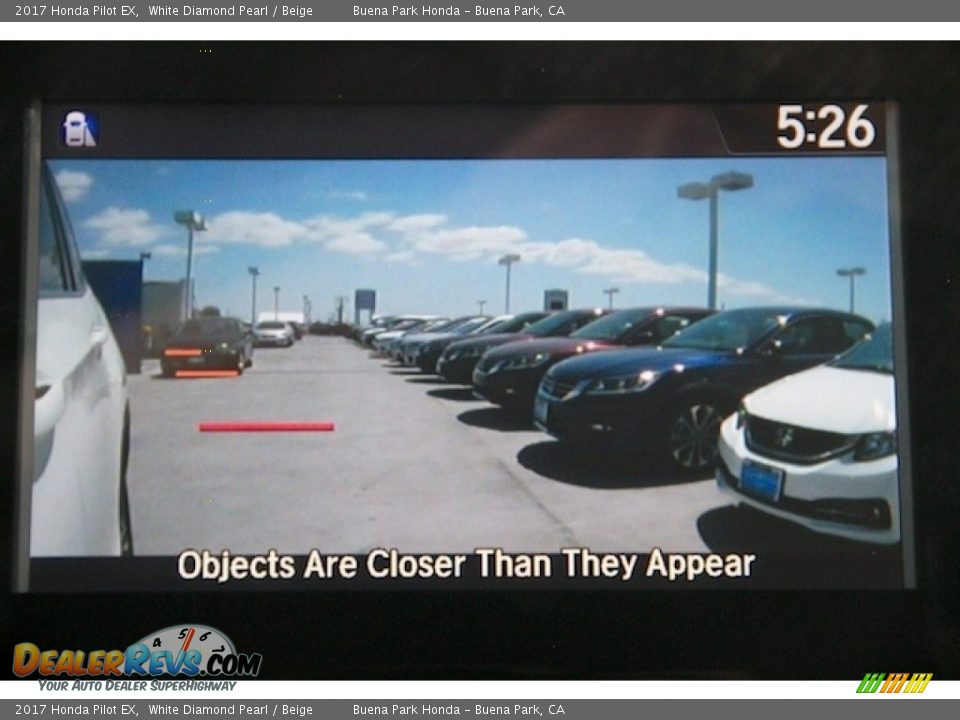 2017 Honda Pilot EX White Diamond Pearl / Beige Photo #7