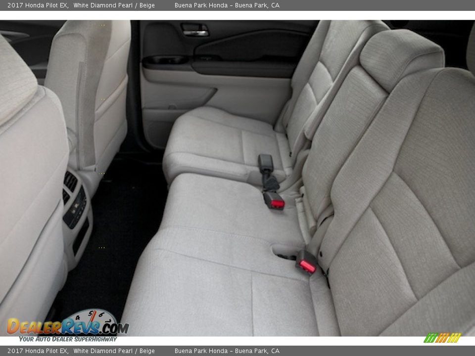 2017 Honda Pilot EX White Diamond Pearl / Beige Photo #12