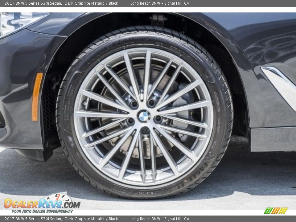 2017 BMW 5 Series 530i Sedan Dark Graphite Metallic / Black Photo #9