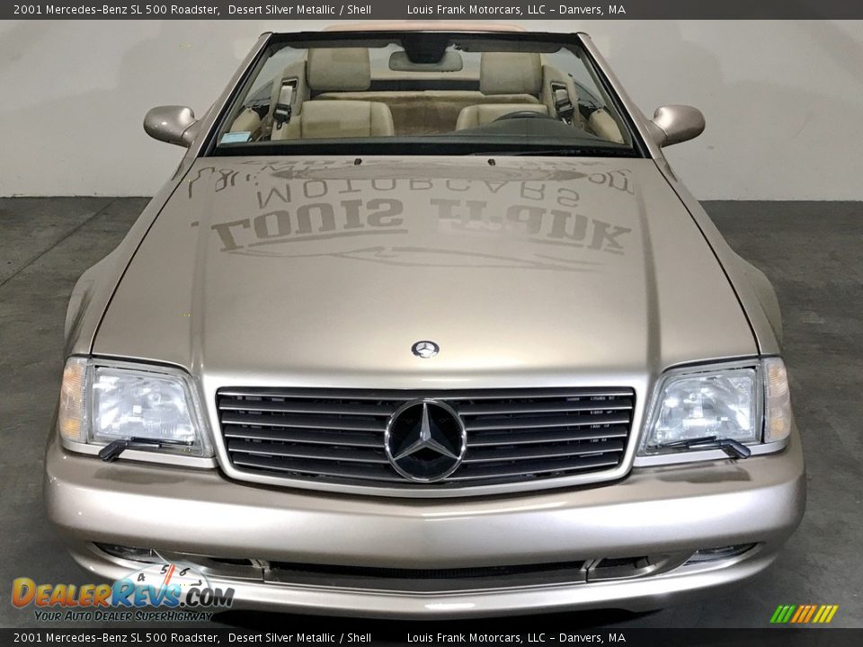 2001 Mercedes-Benz SL 500 Roadster Desert Silver Metallic / Shell Photo #7