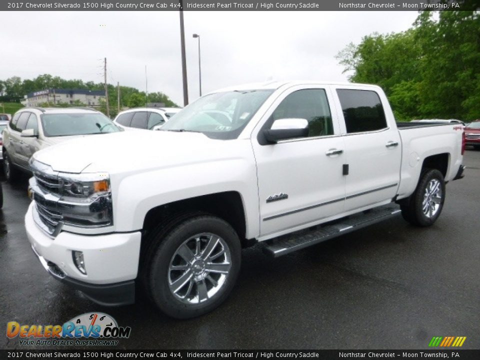 2017 Chevrolet Silverado 1500 High Country Crew Cab 4x4 Iridescent Pearl Tricoat / High Country Saddle Photo #1
