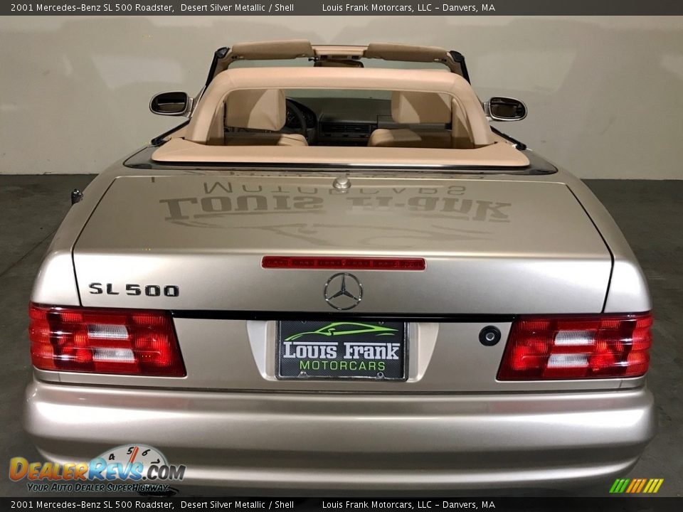 2001 Mercedes-Benz SL 500 Roadster Desert Silver Metallic / Shell Photo #8