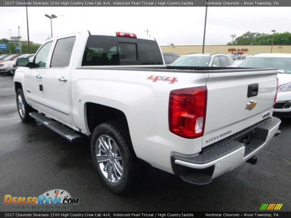 2017 Chevrolet Silverado 1500 High Country Crew Cab 4x4 Iridescent Pearl Tricoat / High Country Saddle Photo #3