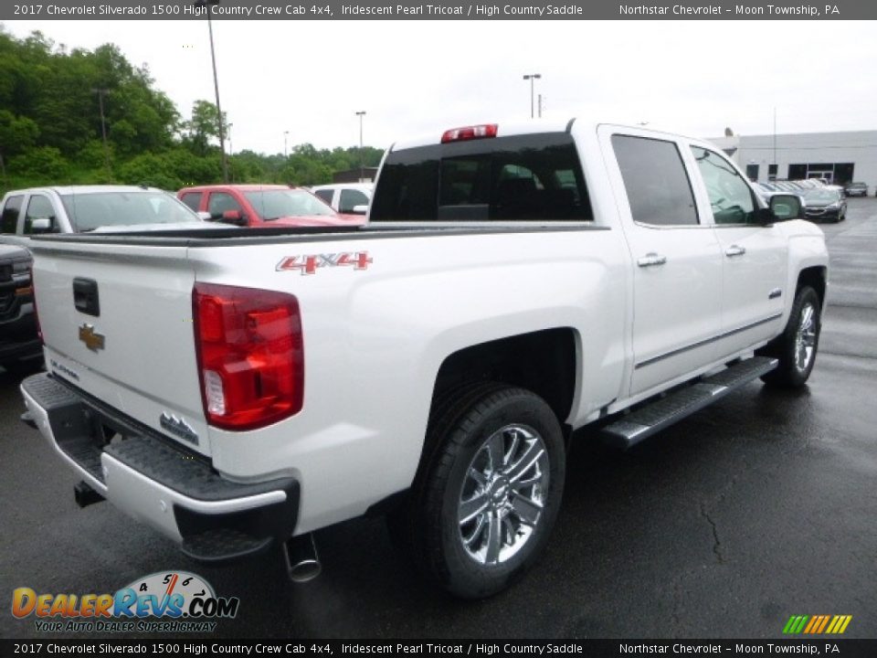 2017 Chevrolet Silverado 1500 High Country Crew Cab 4x4 Iridescent Pearl Tricoat / High Country Saddle Photo #5