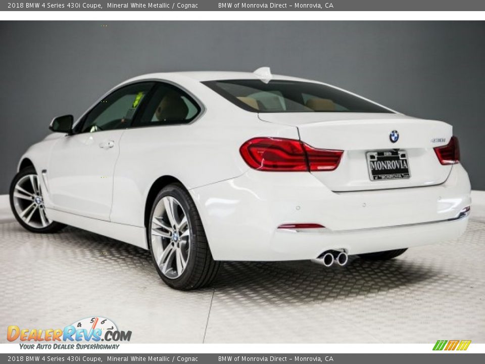 2018 BMW 4 Series 430i Coupe Mineral White Metallic / Cognac Photo #3