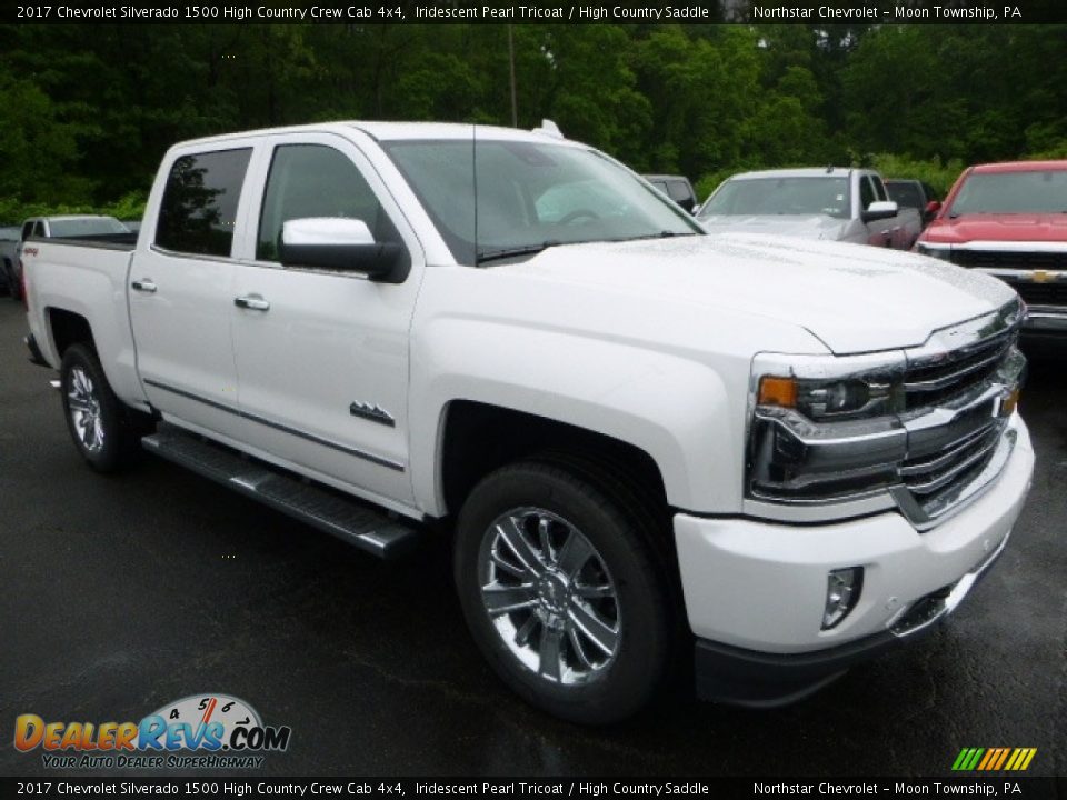 2017 Chevrolet Silverado 1500 High Country Crew Cab 4x4 Iridescent Pearl Tricoat / High Country Saddle Photo #6