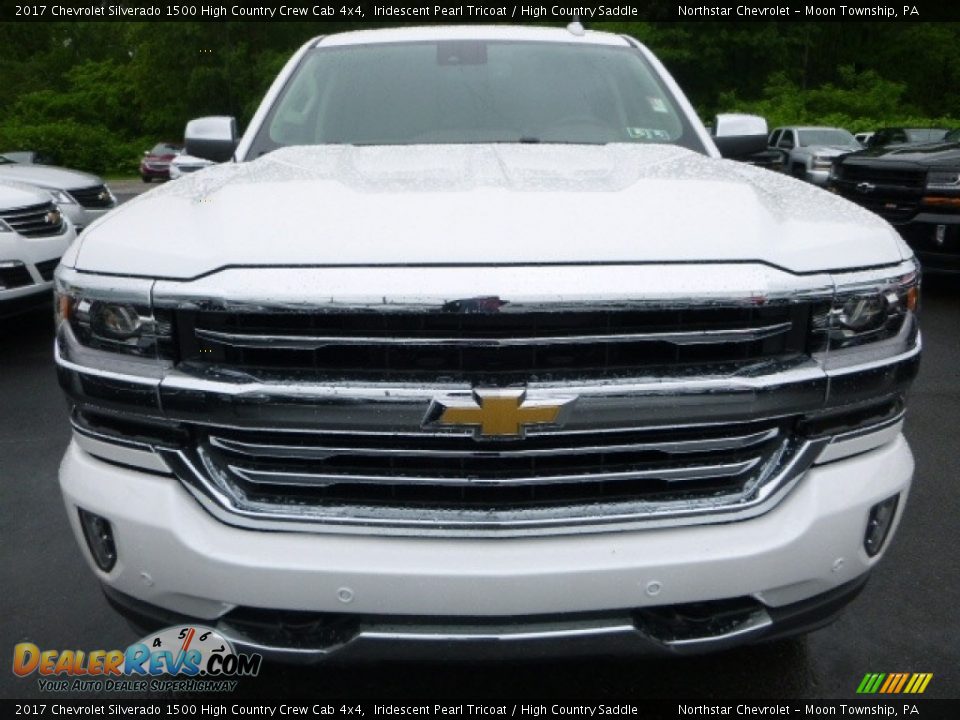 2017 Chevrolet Silverado 1500 High Country Crew Cab 4x4 Iridescent Pearl Tricoat / High Country Saddle Photo #7