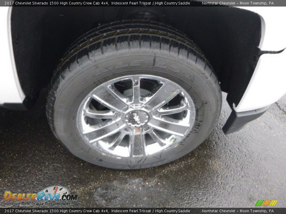 2017 Chevrolet Silverado 1500 High Country Crew Cab 4x4 Iridescent Pearl Tricoat / High Country Saddle Photo #8