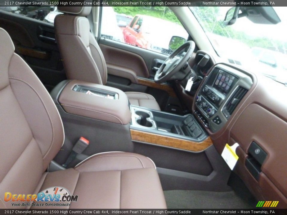 2017 Chevrolet Silverado 1500 High Country Crew Cab 4x4 Iridescent Pearl Tricoat / High Country Saddle Photo #9