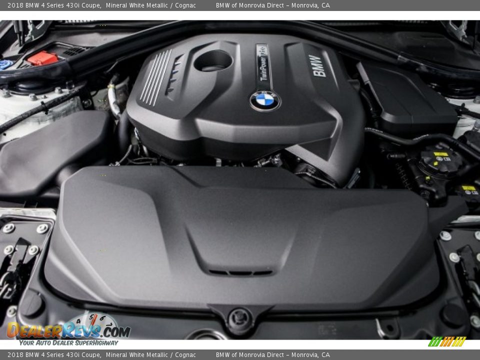 2018 BMW 4 Series 430i Coupe 2.0 Liter DI TwinPower Turbocharged DOHC 16-Valve VVT 4 Cylinder Engine Photo #8