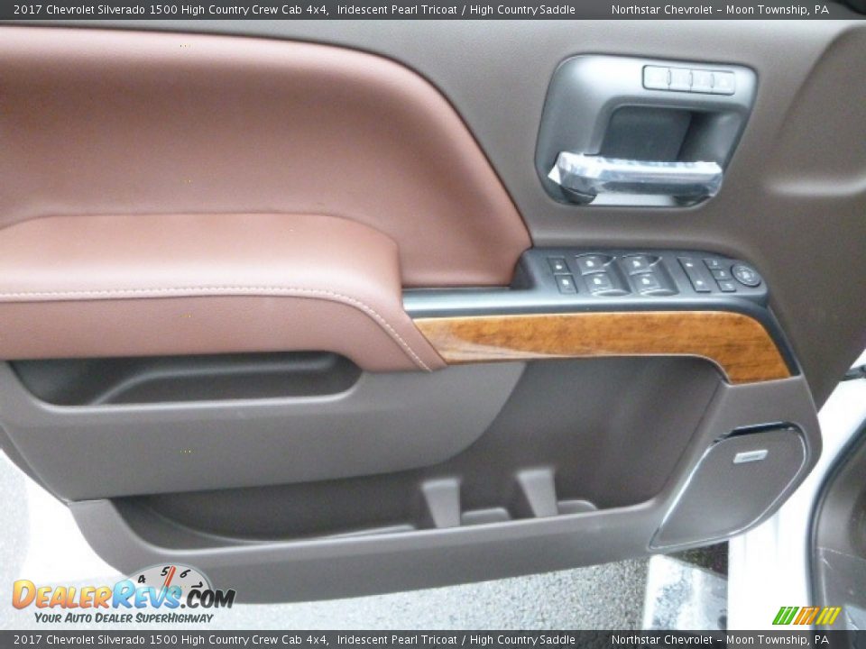 2017 Chevrolet Silverado 1500 High Country Crew Cab 4x4 Iridescent Pearl Tricoat / High Country Saddle Photo #14