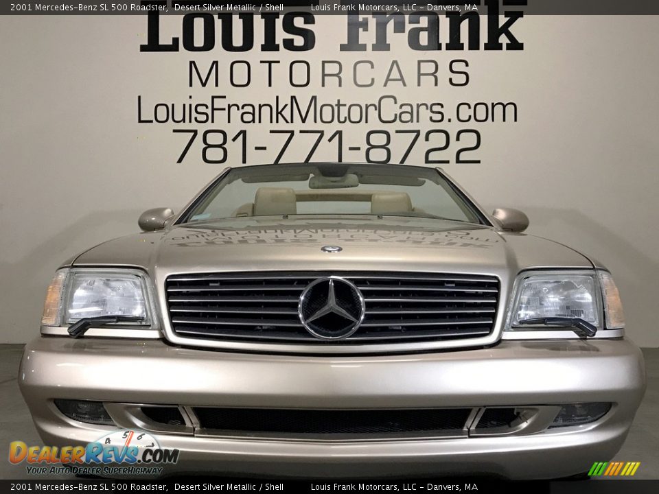 2001 Mercedes-Benz SL 500 Roadster Desert Silver Metallic / Shell Photo #18