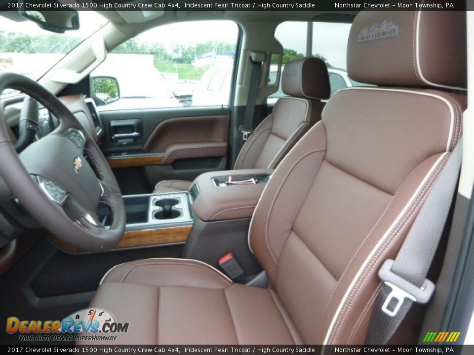 2017 Chevrolet Silverado 1500 High Country Crew Cab 4x4 Iridescent Pearl Tricoat / High Country Saddle Photo #15