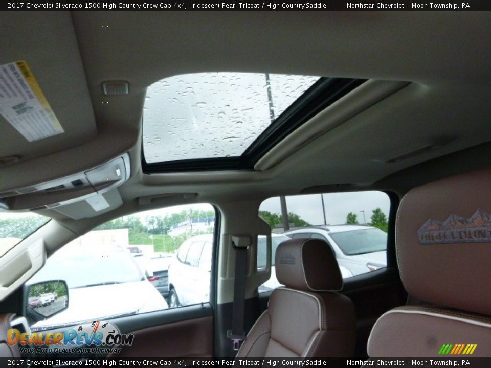 2017 Chevrolet Silverado 1500 High Country Crew Cab 4x4 Iridescent Pearl Tricoat / High Country Saddle Photo #17