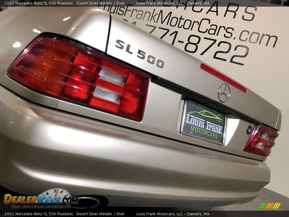 2001 Mercedes-Benz SL 500 Roadster Desert Silver Metallic / Shell Photo #22