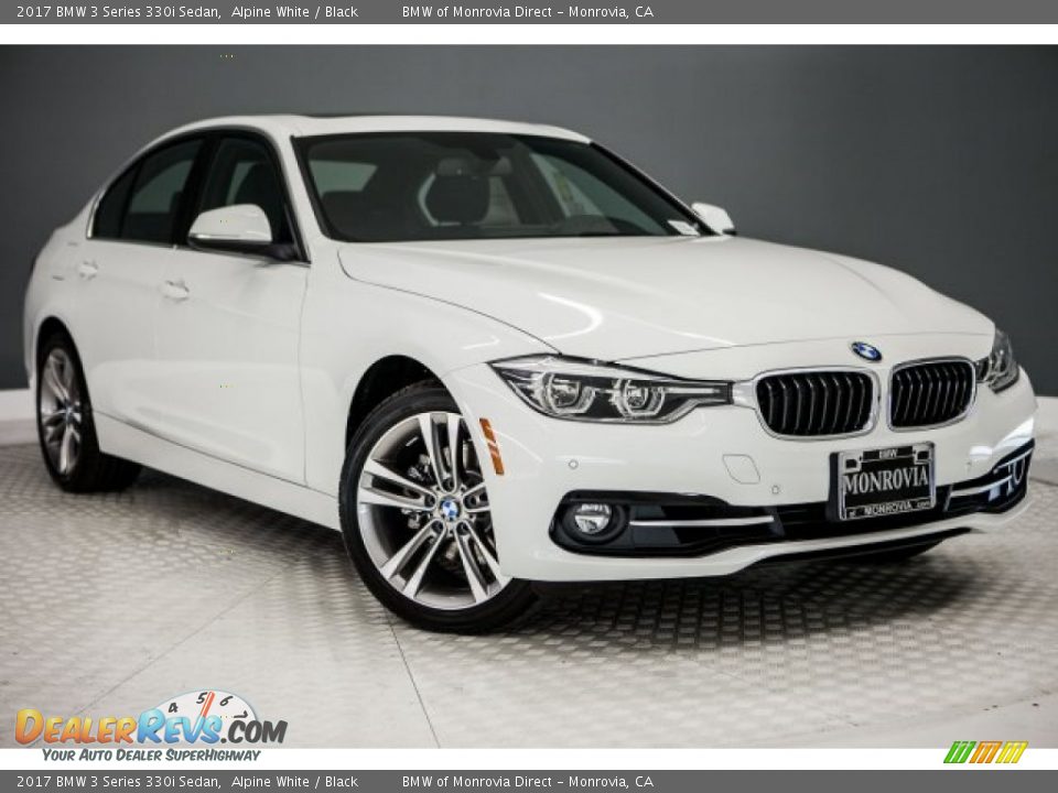 2017 BMW 3 Series 330i Sedan Alpine White / Black Photo #12