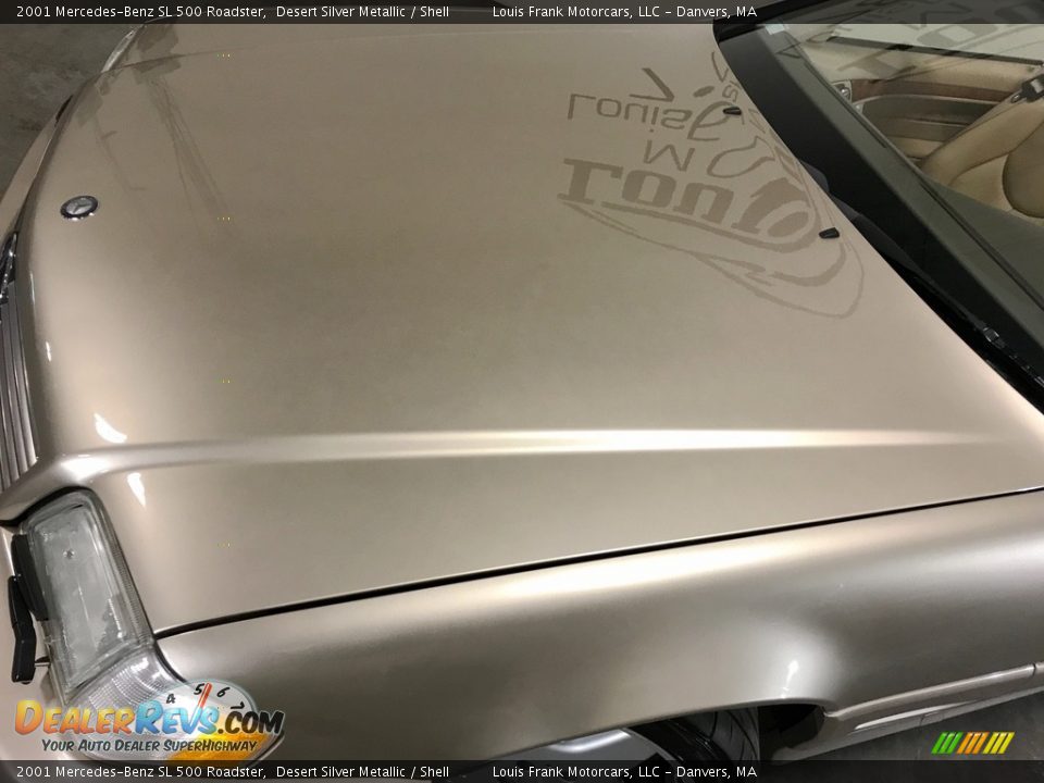 2001 Mercedes-Benz SL 500 Roadster Desert Silver Metallic / Shell Photo #29