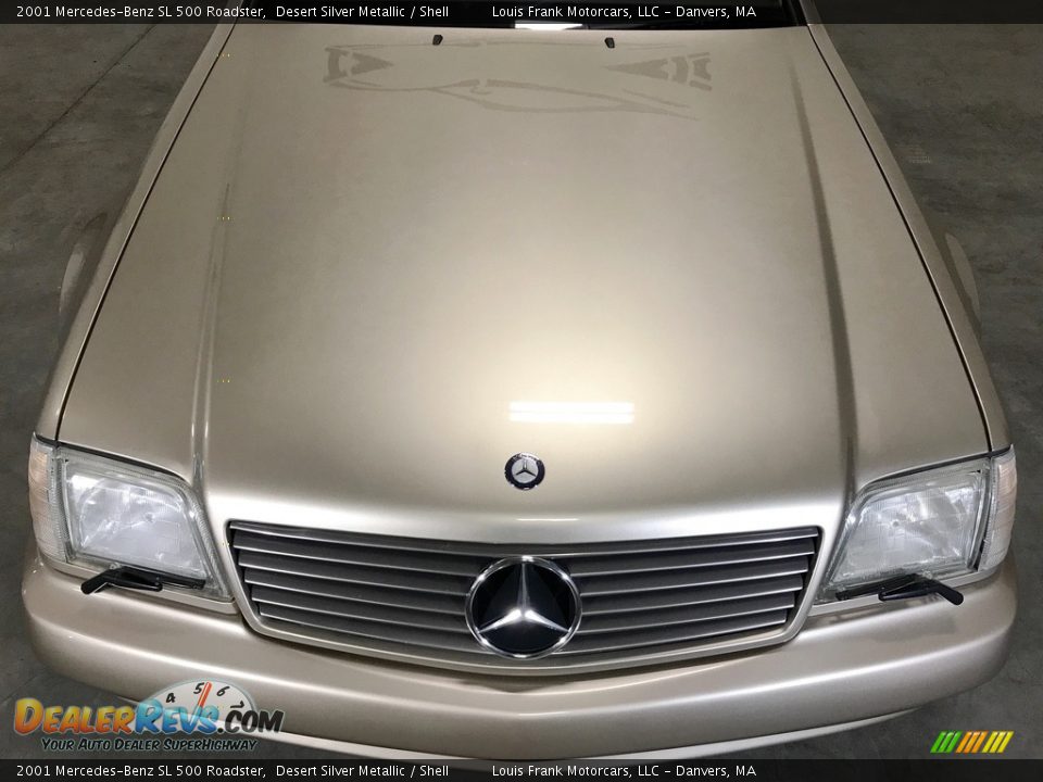 2001 Mercedes-Benz SL 500 Roadster Desert Silver Metallic / Shell Photo #30