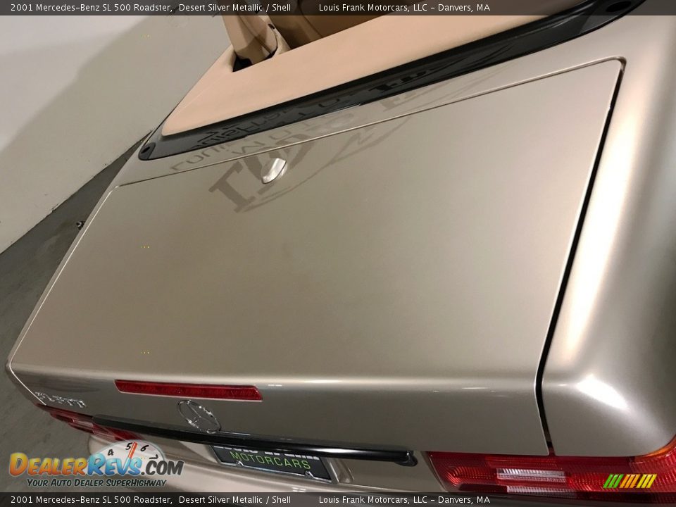 2001 Mercedes-Benz SL 500 Roadster Desert Silver Metallic / Shell Photo #32
