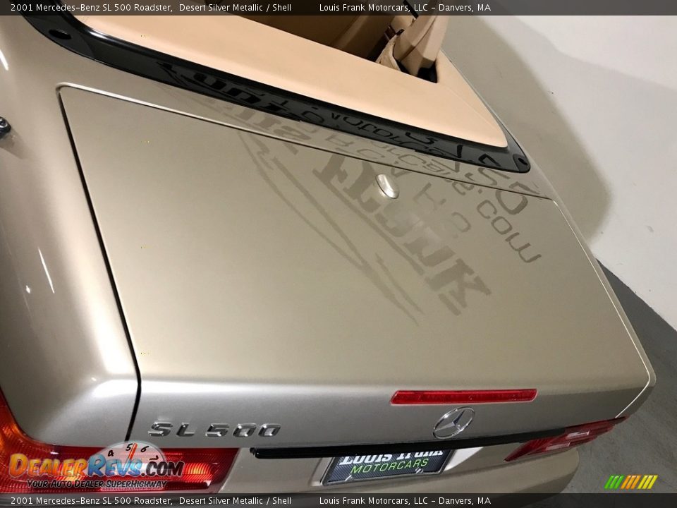 2001 Mercedes-Benz SL 500 Roadster Desert Silver Metallic / Shell Photo #33
