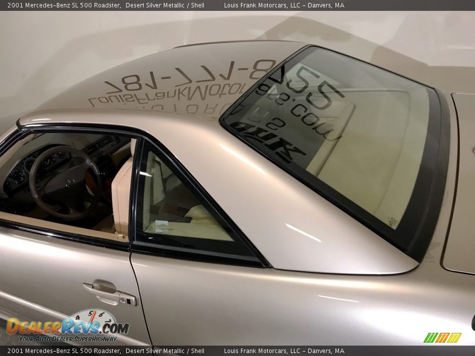 2001 Mercedes-Benz SL 500 Roadster Desert Silver Metallic / Shell Photo #34