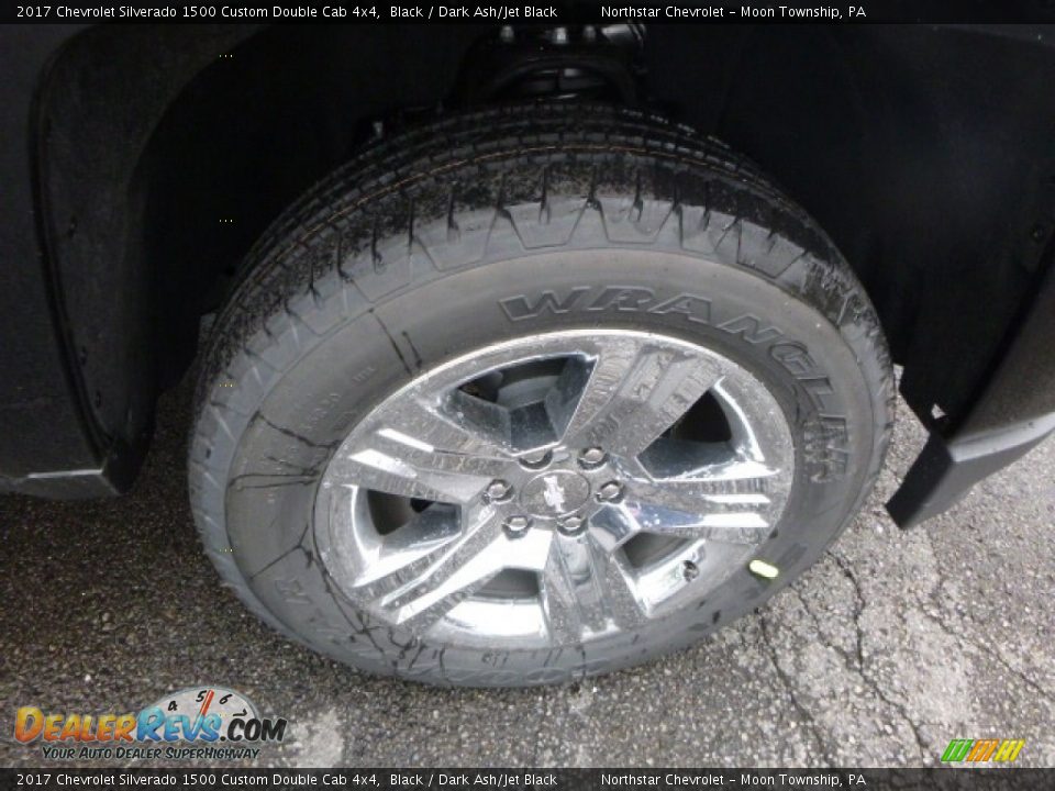 2017 Chevrolet Silverado 1500 Custom Double Cab 4x4 Black / Dark Ash/Jet Black Photo #9