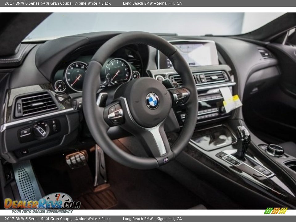 2017 BMW 6 Series 640i Gran Coupe Alpine White / Black Photo #6
