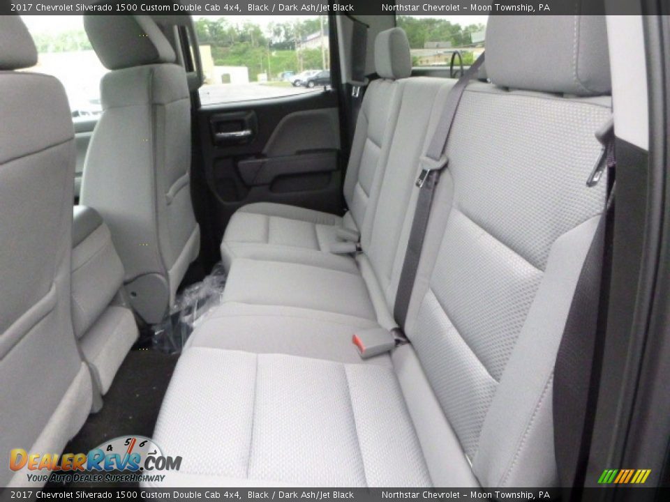 2017 Chevrolet Silverado 1500 Custom Double Cab 4x4 Black / Dark Ash/Jet Black Photo #14