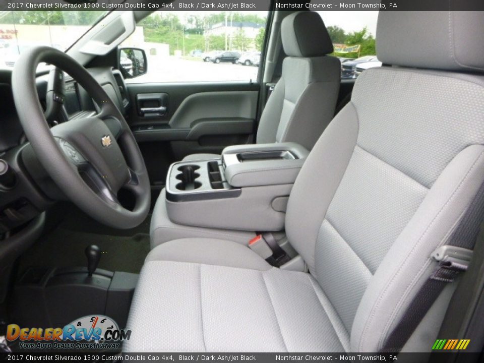 2017 Chevrolet Silverado 1500 Custom Double Cab 4x4 Black / Dark Ash/Jet Black Photo #17