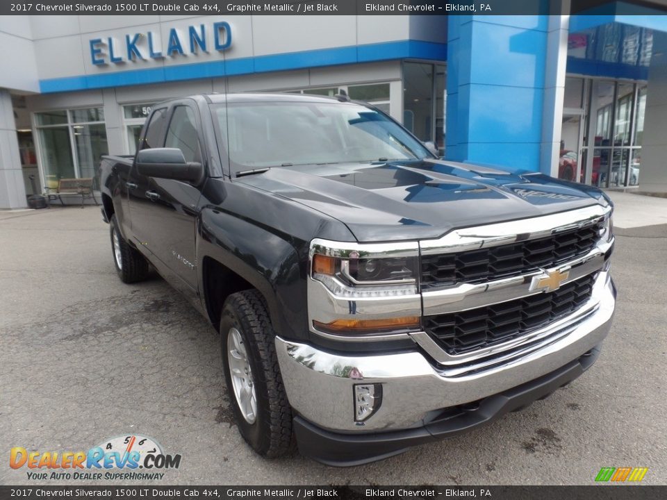 2017 Chevrolet Silverado 1500 LT Double Cab 4x4 Graphite Metallic / Jet Black Photo #1