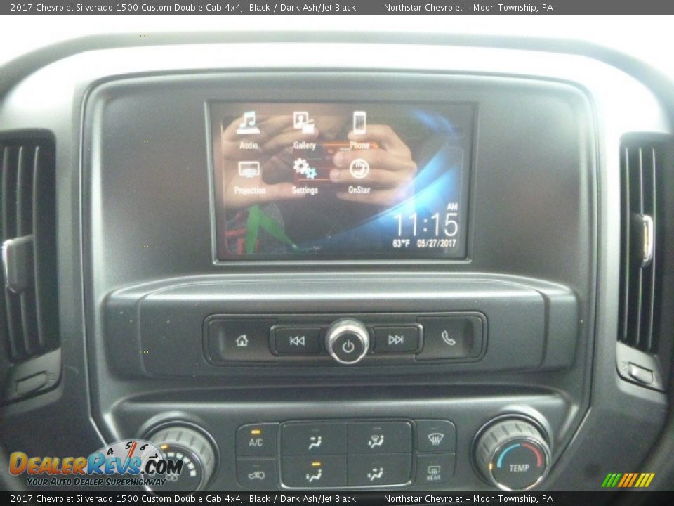 2017 Chevrolet Silverado 1500 Custom Double Cab 4x4 Black / Dark Ash/Jet Black Photo #19