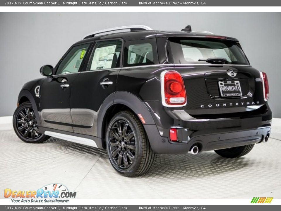 2017 Mini Countryman Cooper S Midnight Black Metallic / Carbon Black Photo #3