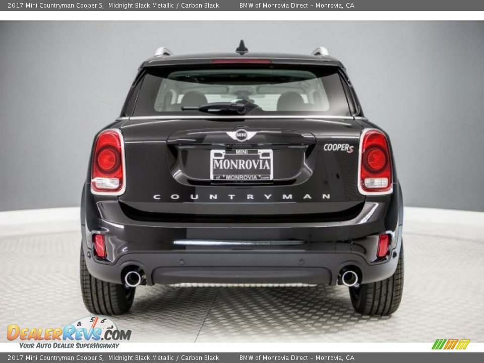 2017 Mini Countryman Cooper S Midnight Black Metallic / Carbon Black Photo #4